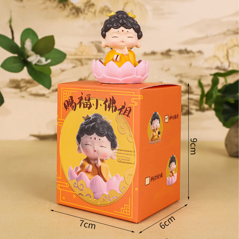 Nimara Ritual Meditation Lotus Amitabha Buddha Resin Statue Compassion Home Decoration