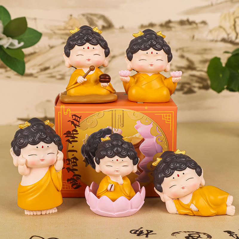Nimara Ritual Meditation Lotus Amitabha Buddha Resin Statue Compassion Home Decoration