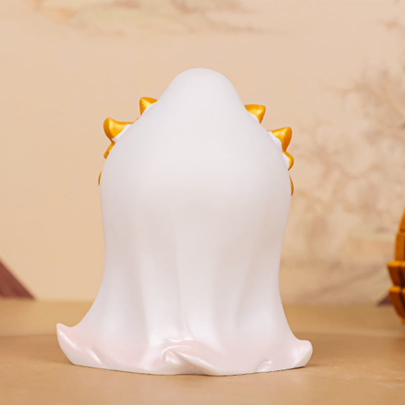 Nimara Ritual Meditation Avalokitesvara Lotus Boy Girl Resin Statue Harmony Home Decoration