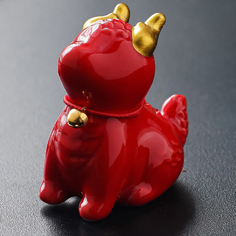 Nimara Ritual Dragon Bell Healing Ceramic Incense Burner Desk Decoration