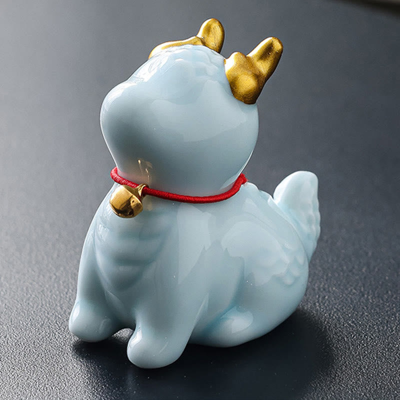 Nimara Ritual Dragon Bell Healing Ceramic Incense Burner Desk Decoration