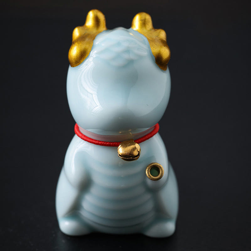 Nimara Ritual Dragon Bell Healing Ceramic Incense Burner Desk Decoration