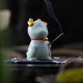 Nimara Ritual Dragon Bell Healing Ceramic Incense Burner Desk Decoration