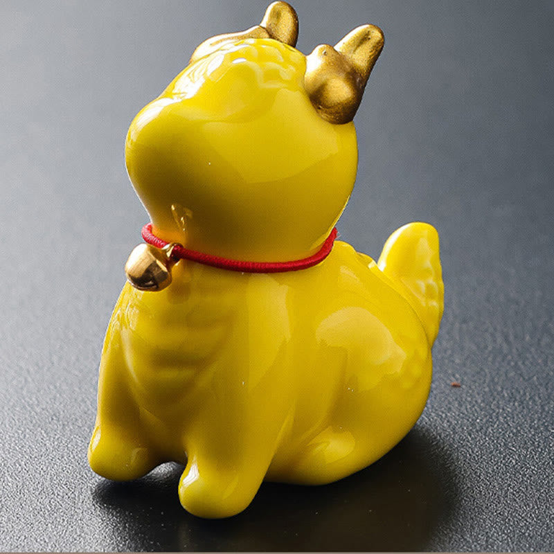 Nimara Ritual Dragon Bell Healing Ceramic Incense Burner Desk Decoration