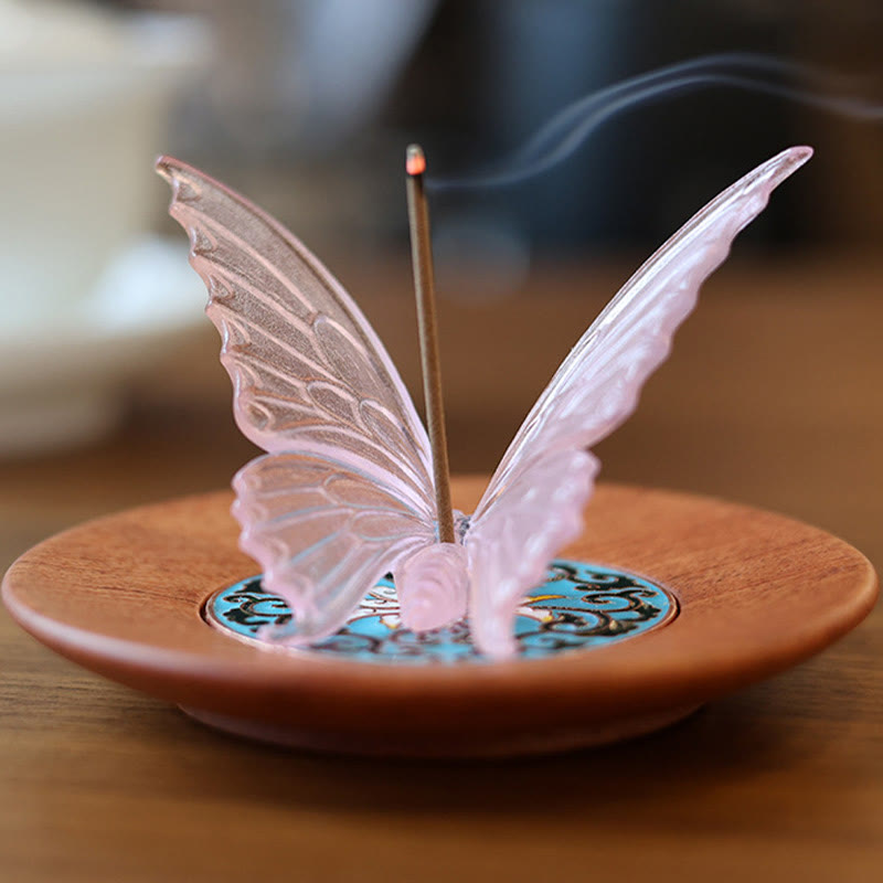 Nimara Ritual Butterfly Healing Incense Burner Desk Decoration