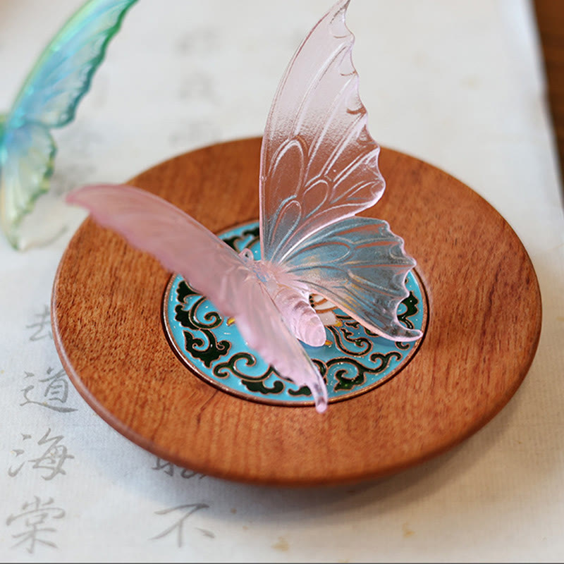 Nimara Ritual Butterfly Healing Incense Burner Desk Decoration