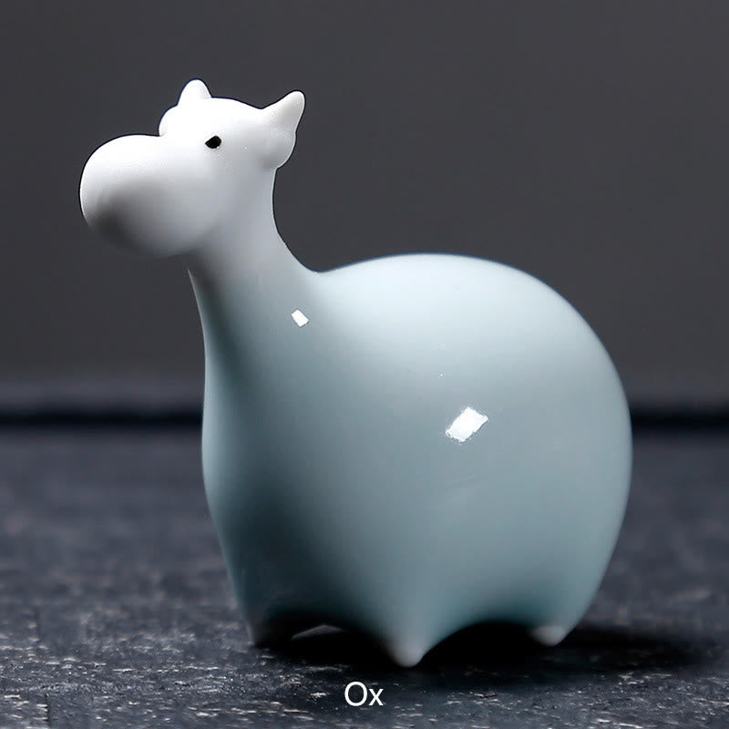 Nimara Ritual Chinese Zodiac Ceramic Tea Pet Home Decoration