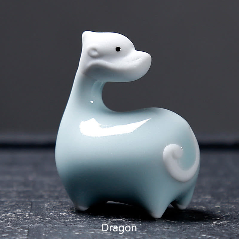 Nimara Ritual Chinese Zodiac Ceramic Tea Pet Home Decoration