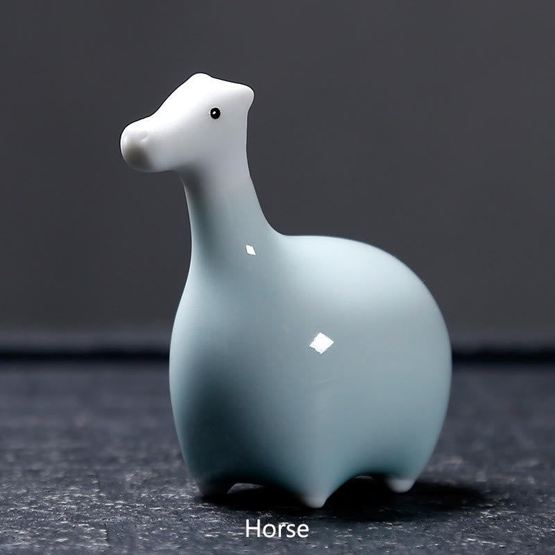 Nimara Ritual Chinese Zodiac Ceramic Tea Pet Home Decoration