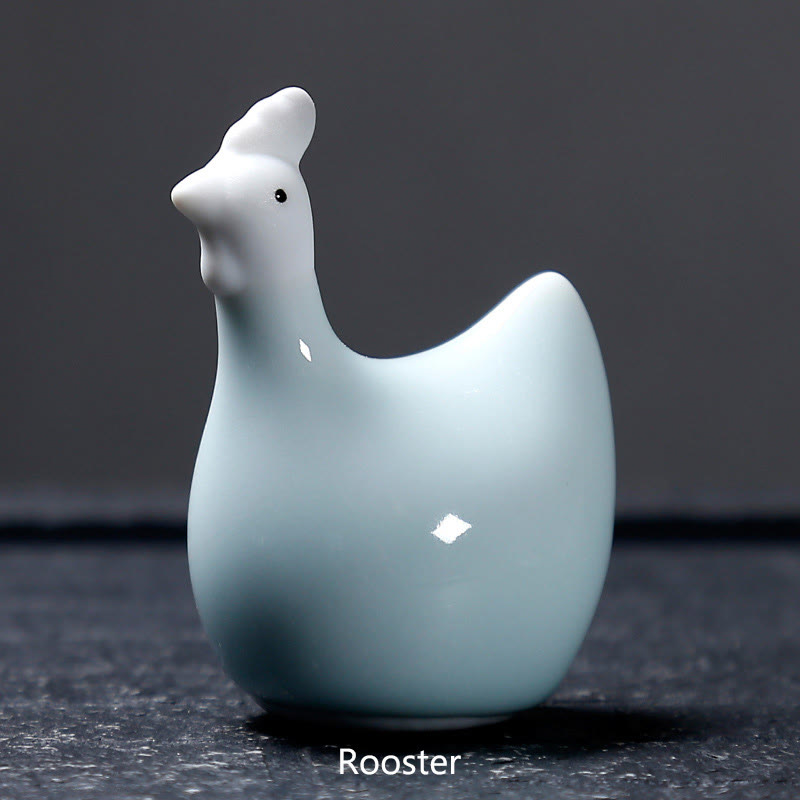 Nimara Ritual Chinese Zodiac Ceramic Tea Pet Home Decoration
