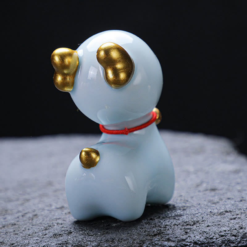 Nimara Ritual Mini Deer Tea Pet Ceramic Home Desk Figurine Decoration
