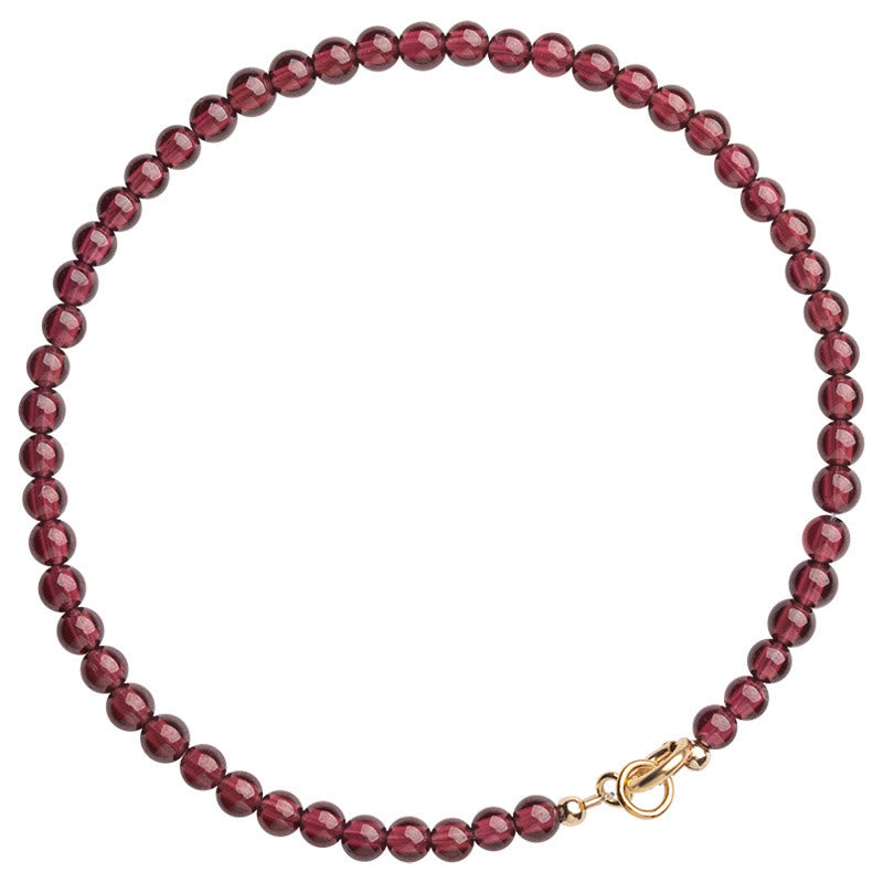 Nimara Ritual 3mm Natural Small Garnet Ultra-Thin Beads Protection Bracelet