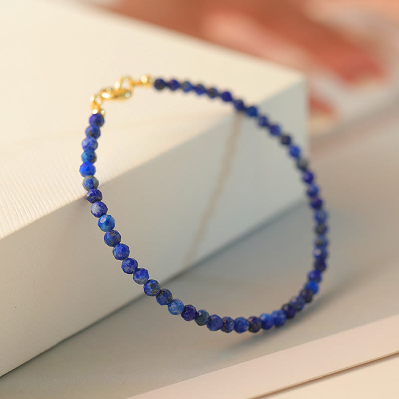 Nimara Ritual Small Lazurite Ultra-Thin Beads Balance Bracelet
