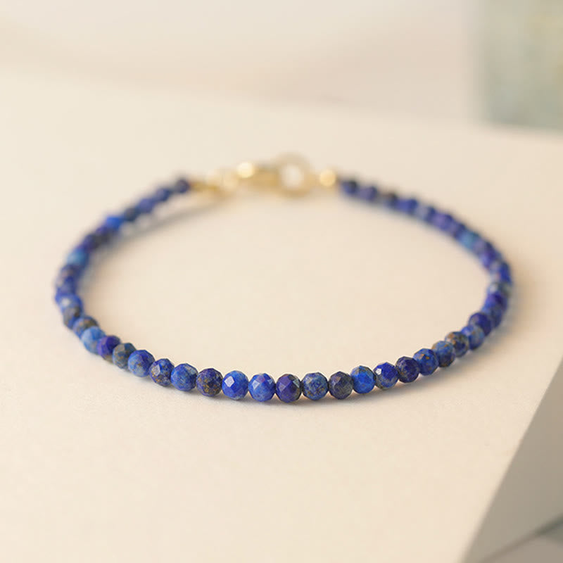 Nimara Ritual Small Lazurite Ultra-Thin Beads Balance Bracelet