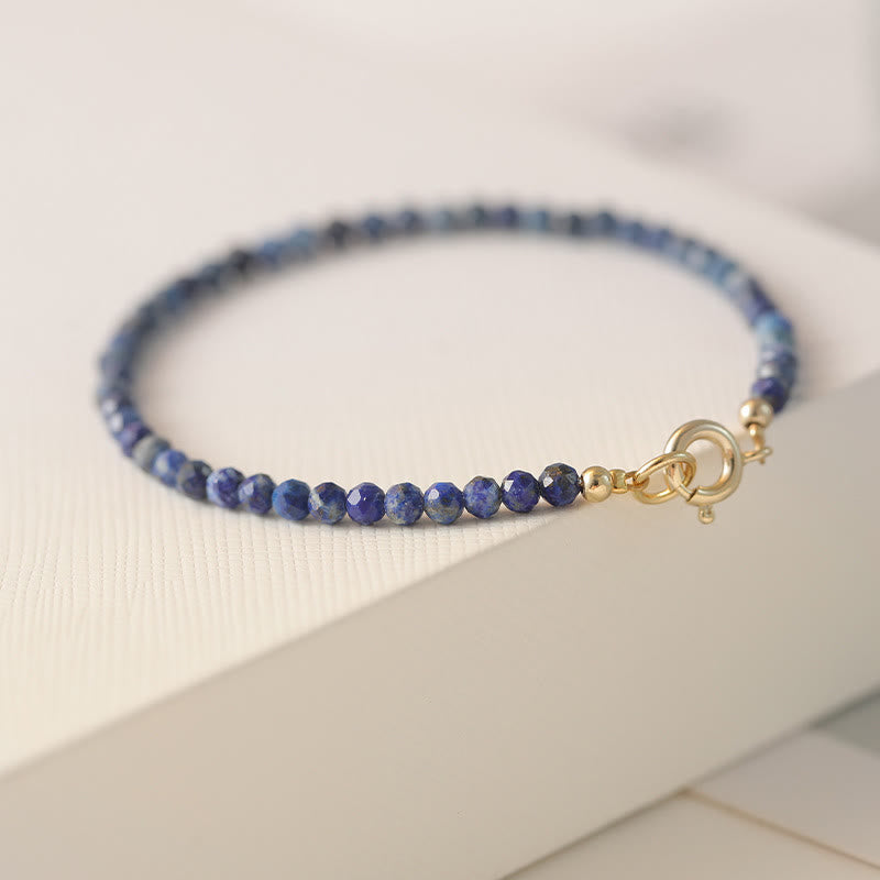 Nimara Ritual Small Lazurite Ultra-Thin Beads Balance Bracelet