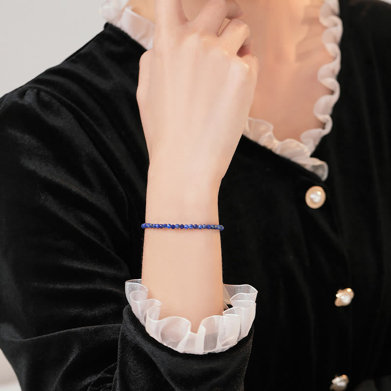 Nimara Ritual Small Lazurite Ultra-Thin Beads Balance Bracelet