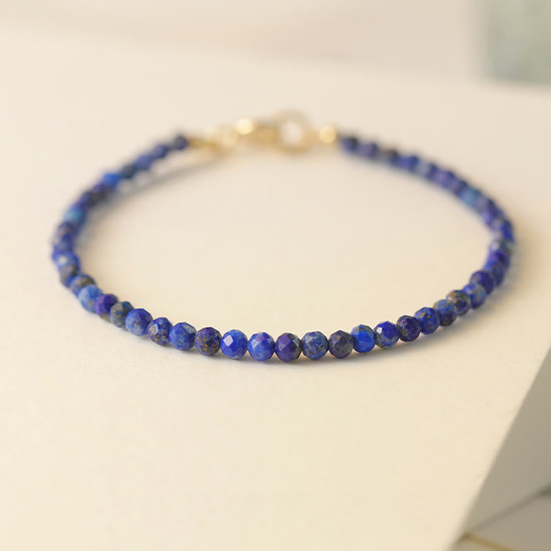 Nimara Ritual Small Lazurite Ultra-Thin Beads Balance Bracelet
