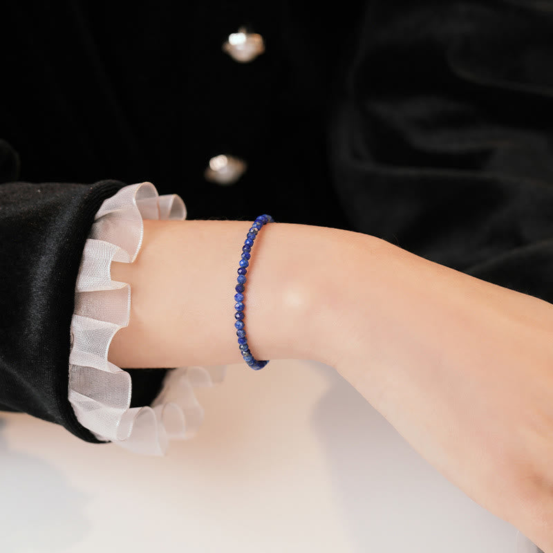 Nimara Ritual Small Lazurite Ultra-Thin Beads Balance Bracelet