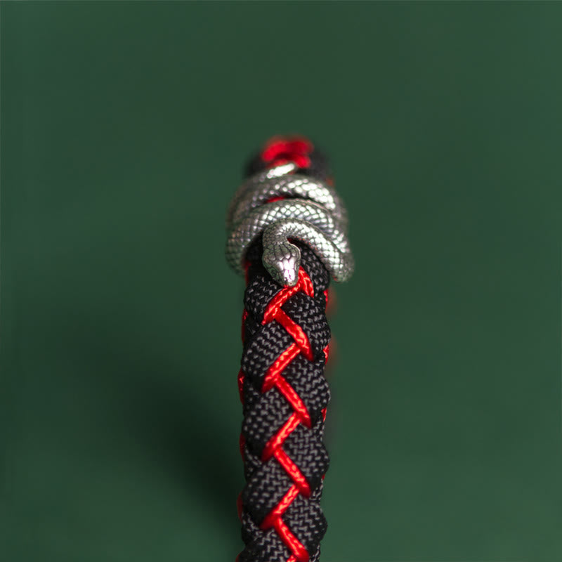 Nimara Ritual Year of the Snake 999 Sterling Silver String Protection Braided Bracelet
