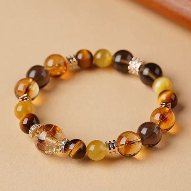 Nimara Ritual Citrine Topaz Tiger Eye Happiness Bracelet
