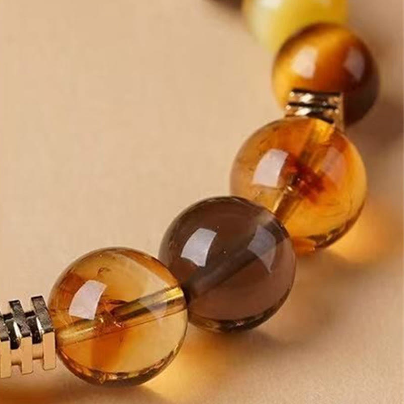 Nimara Ritual Citrine Topaz Tiger Eye Happiness Bracelet