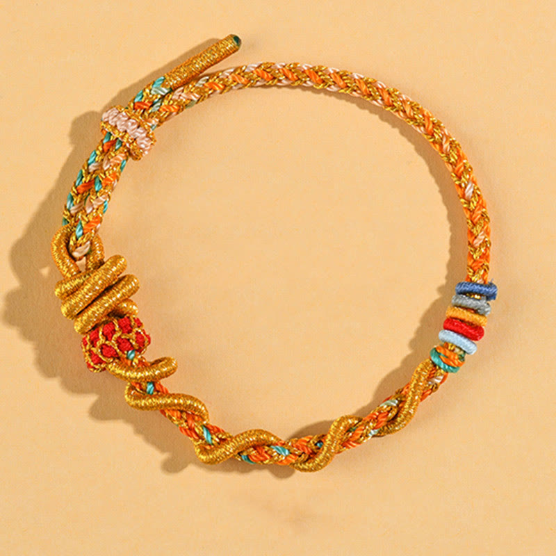 Nimara Ritual Colorful String Snake Dragon Year of the Snake Luck Bracelet