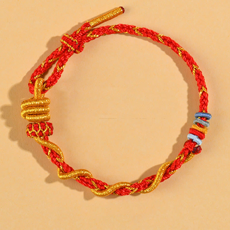 Nimara Ritual Colorful String Snake Dragon Year of the Snake Luck Bracelet