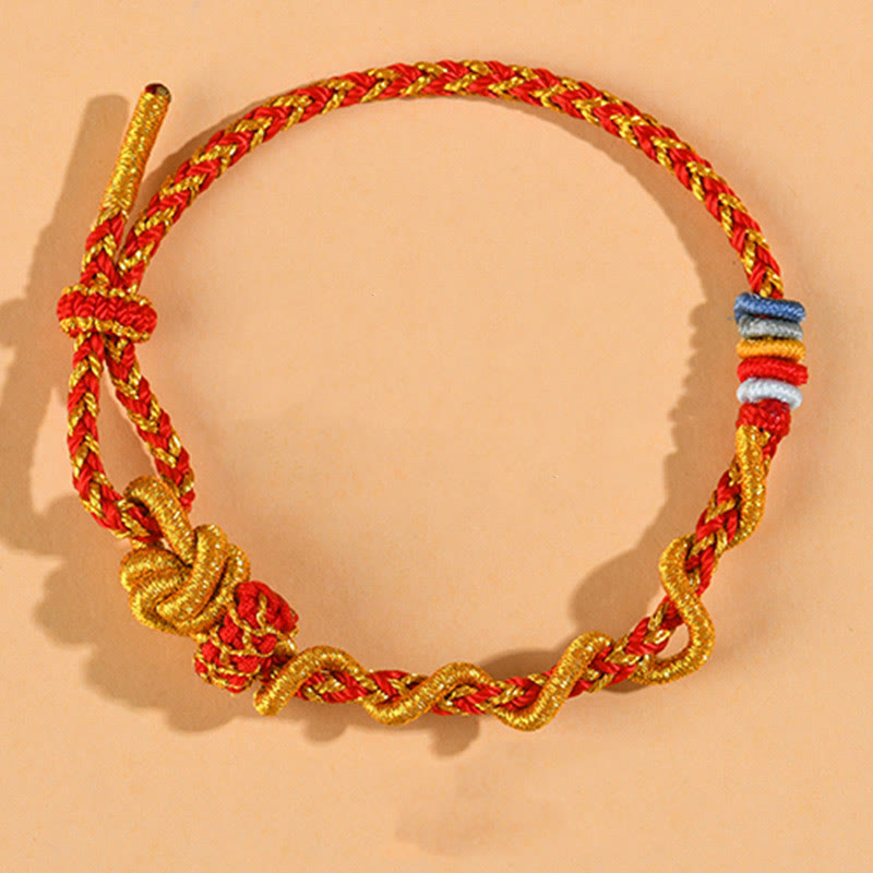 Nimara Ritual Colorful String Snake Dragon Year of the Snake Luck Bracelet