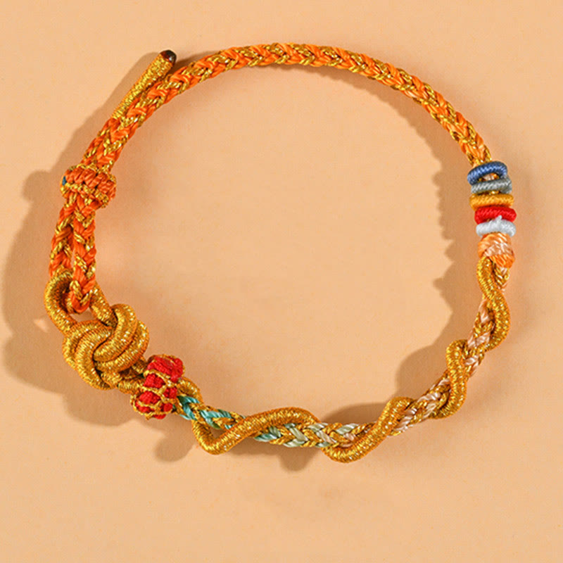 Nimara Ritual Colorful String Snake Dragon Year of the Snake Luck Bracelet