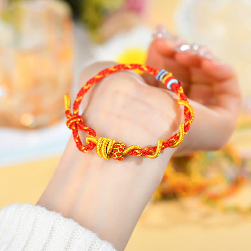 Nimara Ritual Colorful String Snake Dragon Year of the Snake Luck Bracelet