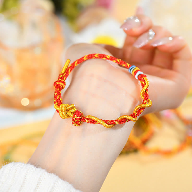 Nimara Ritual Colorful String Snake Dragon Year of the Snake Luck Bracelet
