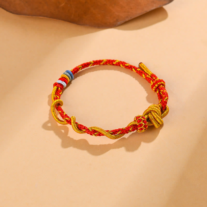Nimara Ritual Colorful String Snake Dragon Year of the Snake Luck Bracelet