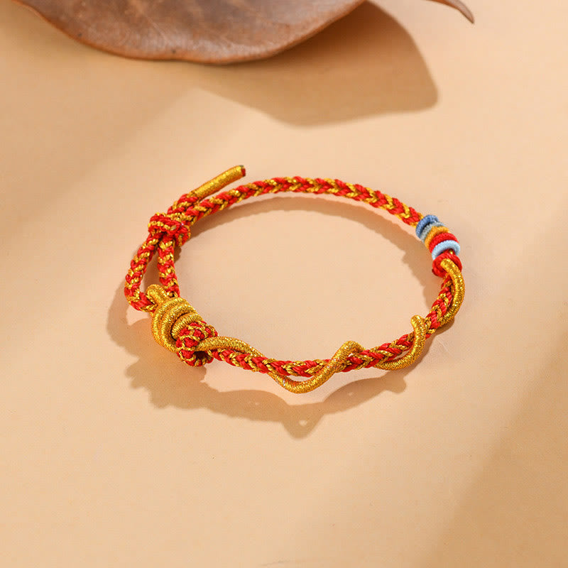 Nimara Ritual Colorful String Snake Dragon Year of the Snake Luck Bracelet