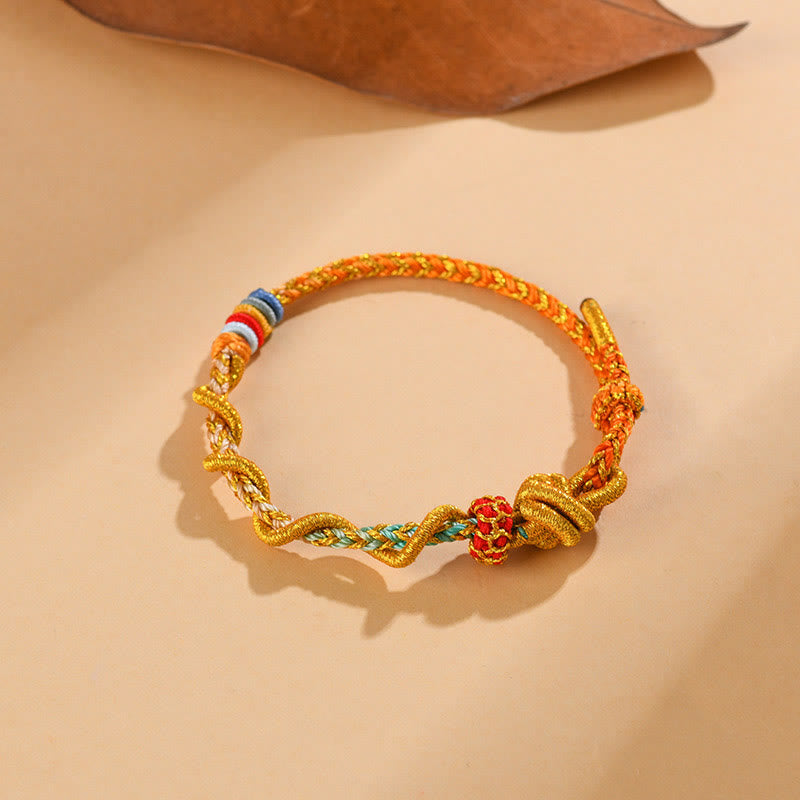 Nimara Ritual Colorful String Snake Dragon Year of the Snake Luck Bracelet
