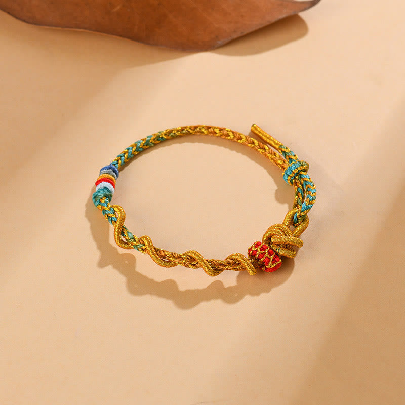 Nimara Ritual Colorful String Snake Dragon Year of the Snake Luck Bracelet