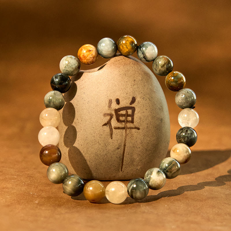 Nimara Ritual Natural Eagle's Eye Stone Confidence Positive Bracelet