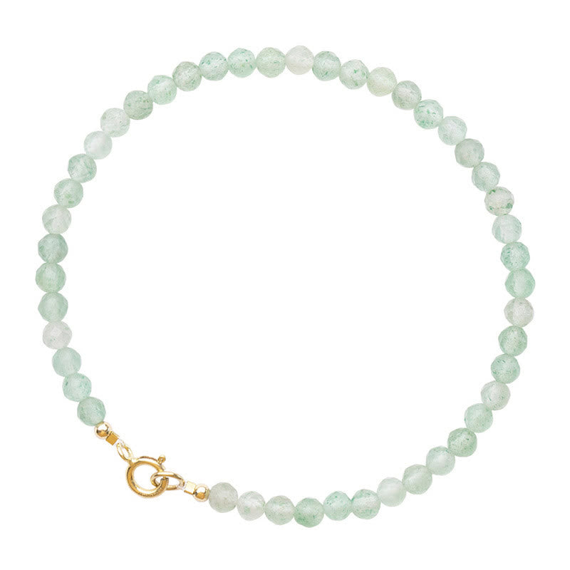 Nimara Ritual 3mm Small Green Aventurine Ultra-Thin Beads Luck Bracelet
