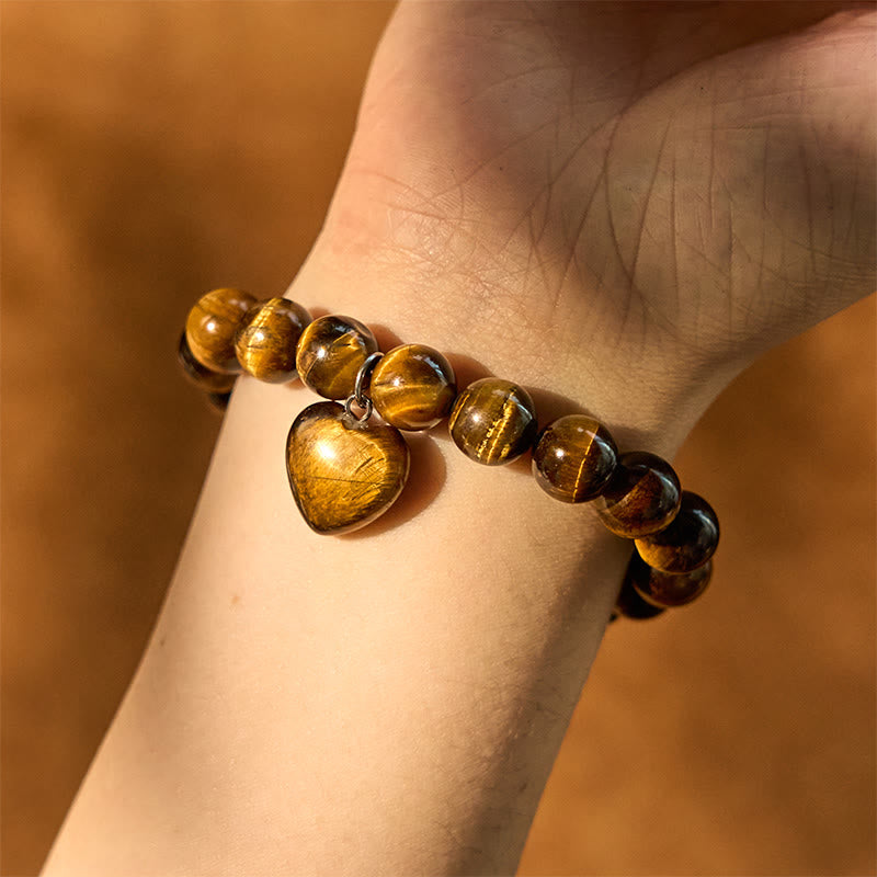 Nimara Ritual Various Crystal Green Aventurine Love Heart Balance Bracelet