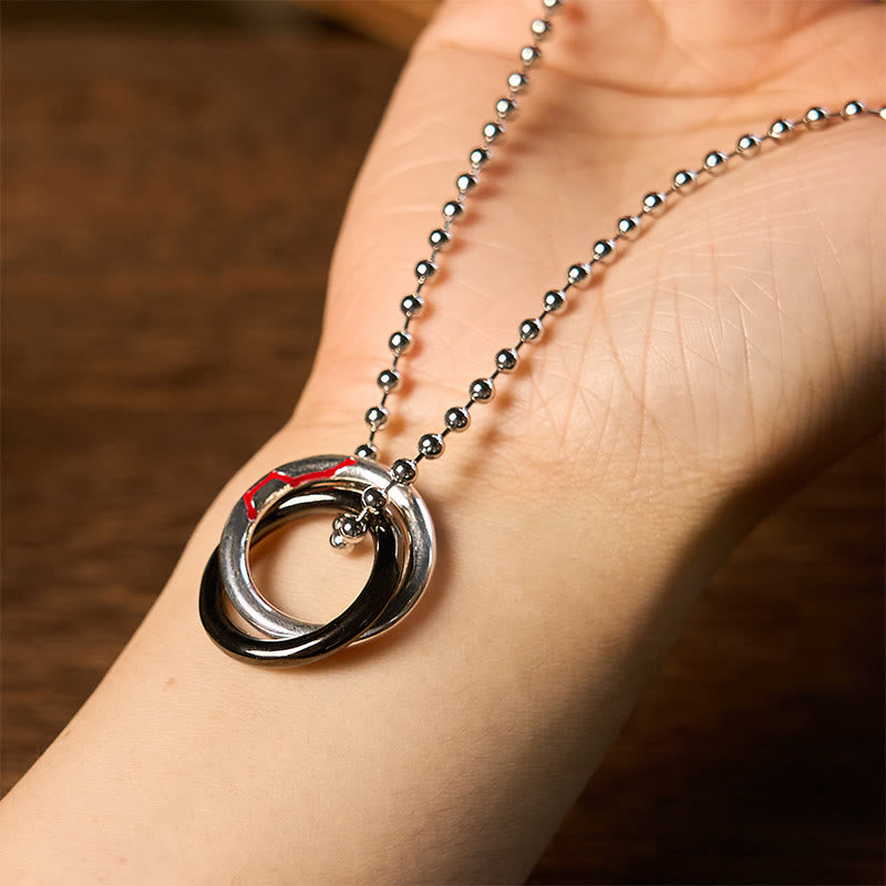 Nimara Ritual Copper Qiankun Hoop Big Dipper Luck Necklace Pendant
