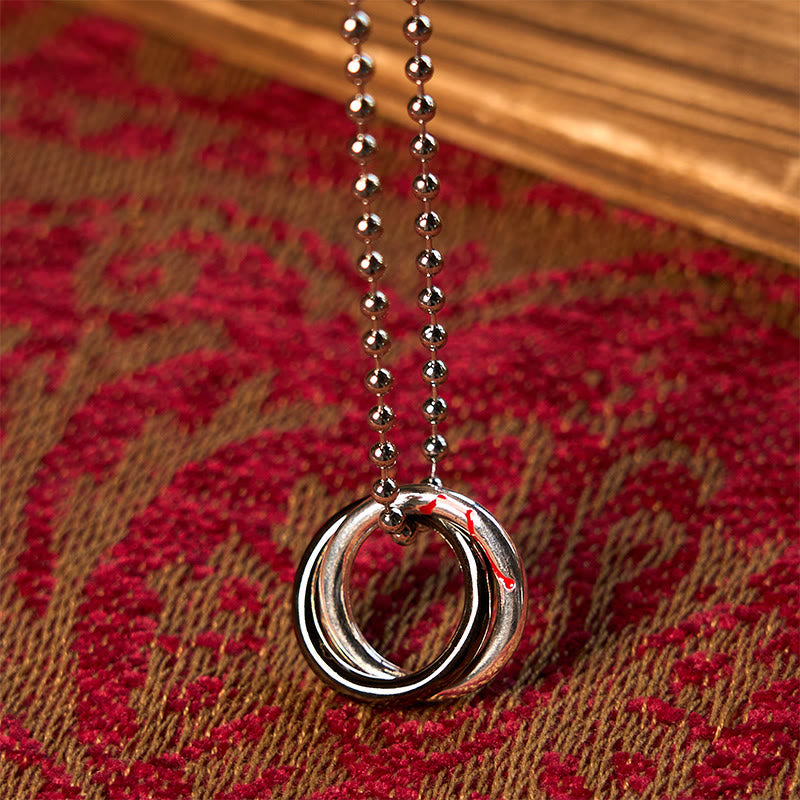 Nimara Ritual Copper Qiankun Hoop Big Dipper Luck Necklace Pendant