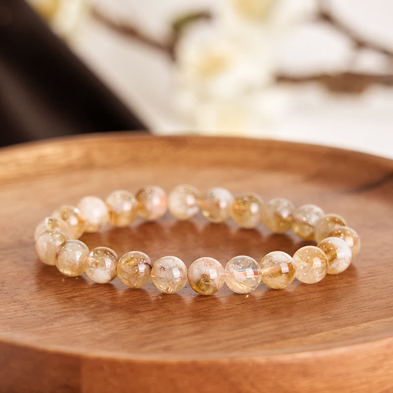 Nimara Ritual Natural Citrine Snowflake Crystal Prosperity Bracelet