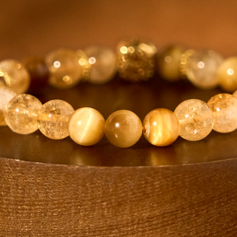 Nimara Ritual Citrine Tiger Eye Red Agate Generosity Bracelet