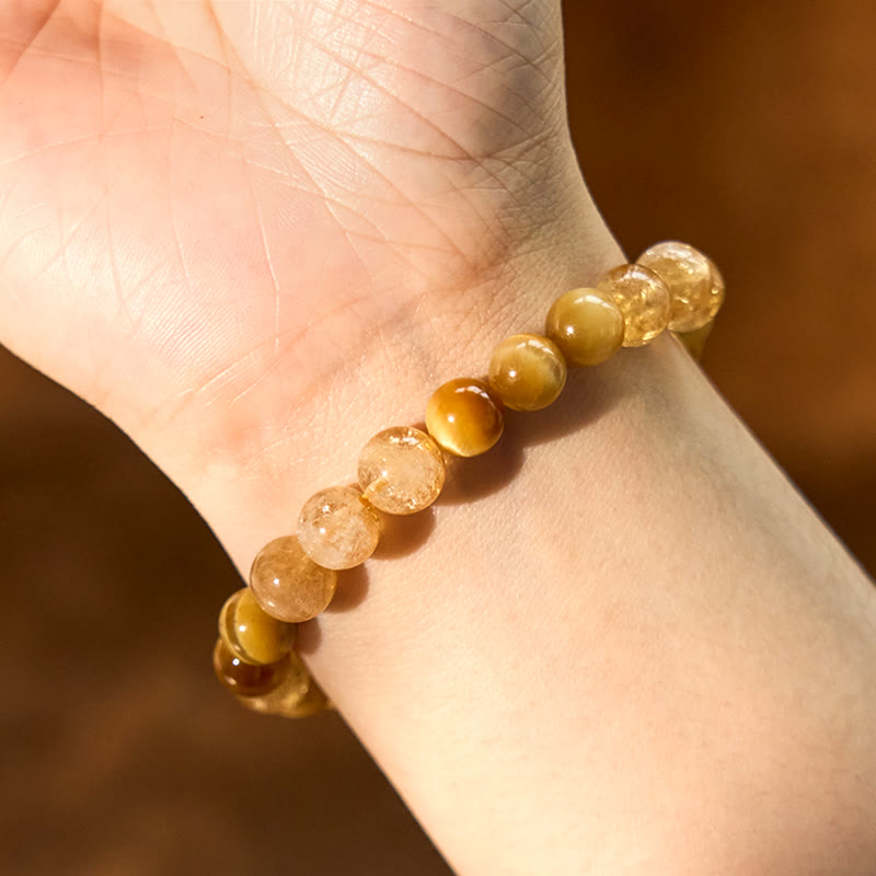 Nimara Ritual Citrine Tiger Eye Red Agate Generosity Bracelet