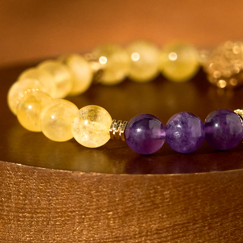 Nimara Ritual Citrine Amethyst Pleasure Bracelet