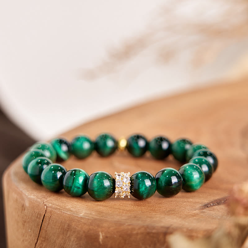 Nimara Ritual Green Tiger Eye Positive Bracelet