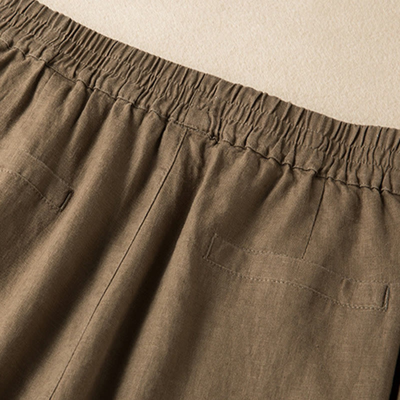 Nimara Ritual Casual Solid Color Women's Wide Leg Pants With Pockets