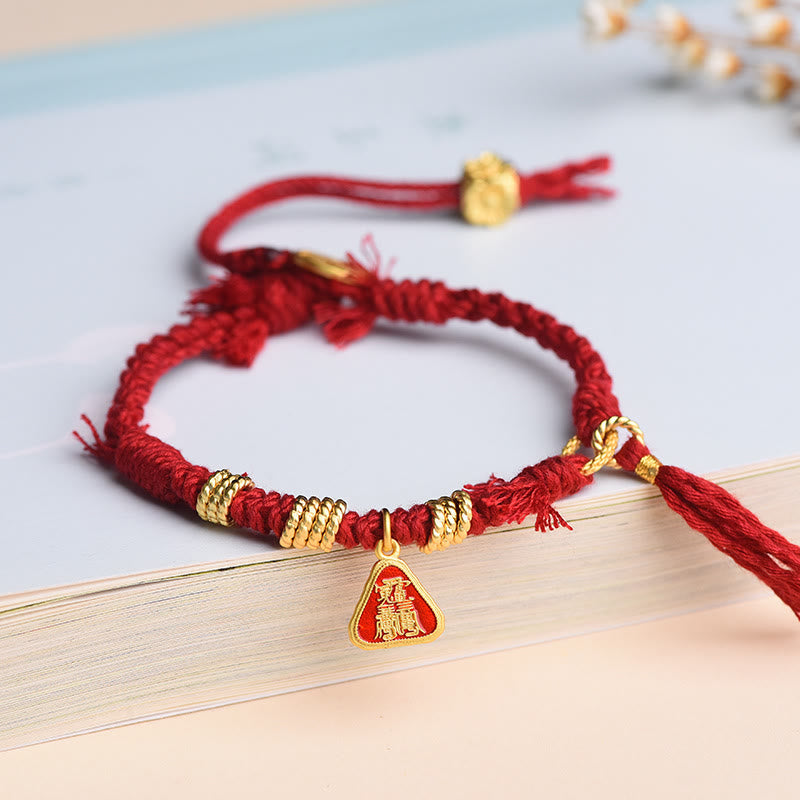Nimara Ritual Tibetan String Zakiram Goddess Of Wealth Flower Tassel Protection Bracelet