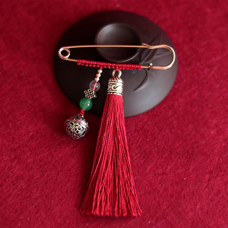 Nimara Ritual Retro Bell Tassels Brooch