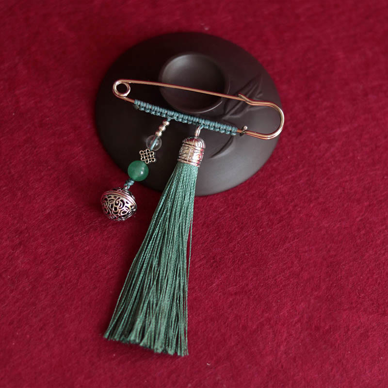 Nimara Ritual Retro Bell Tassels Brooch