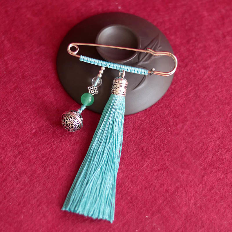 Nimara Ritual Retro Bell Tassels Brooch